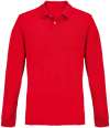04441 Pacific LSL SOL'S Unisex Pacific Long Sleeve Piqué Polo Shirt Red colour image